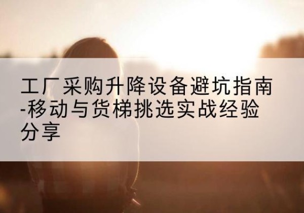 韶山移动式升降机怎么选-工厂采购升降设备避坑指南-移动与货梯挑选实战经验分享